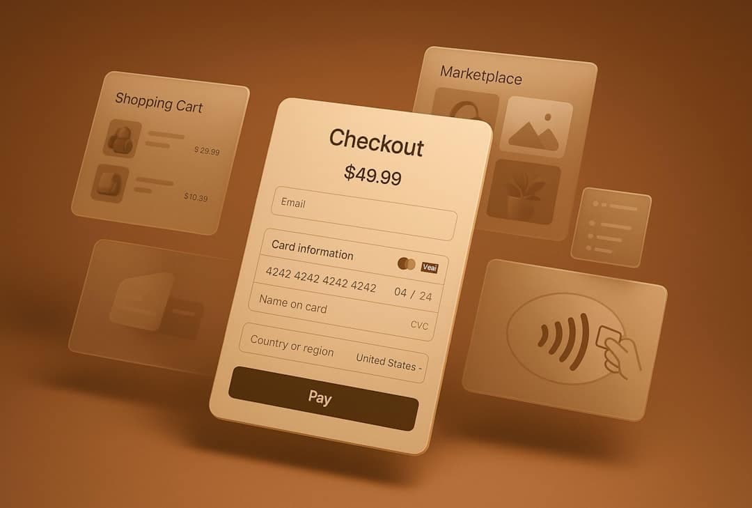 Mobile ecommerce checkout screen showing a streamlined shopping experience