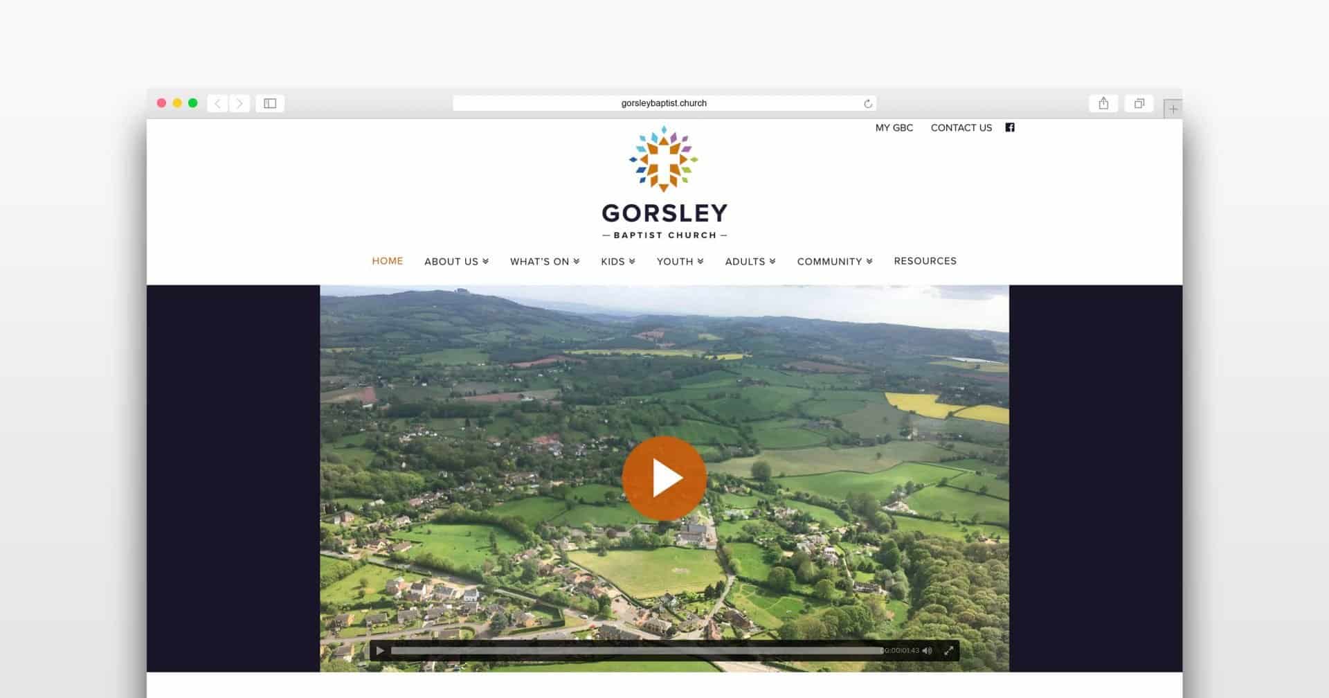Gorsley Baptist Church website image