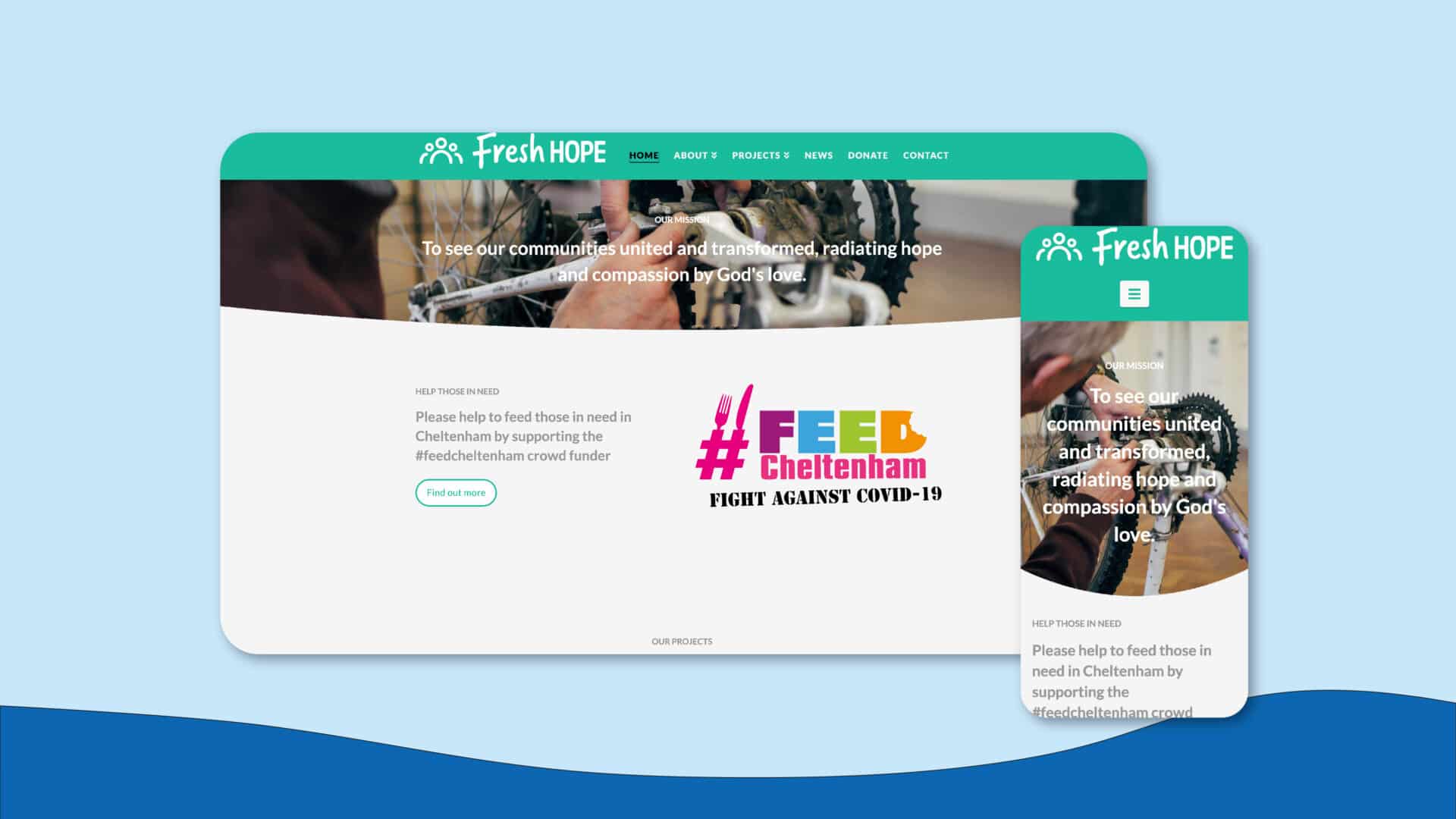 Fresh Hope homepage
