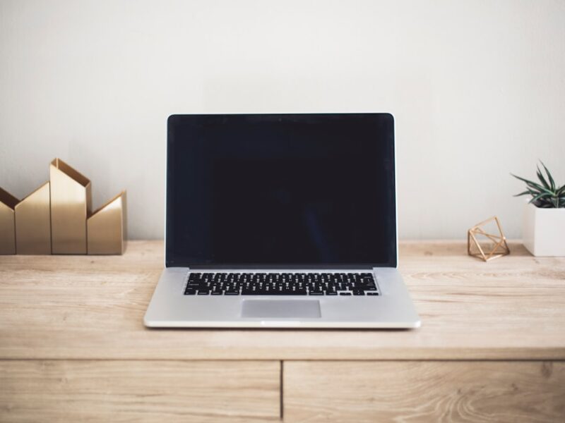 Web design for small business — a professional website on a laptop